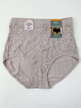 Bali High Waist Briefs Panties Underwear Purple Womens L/7 Large Modal Blend NWT